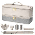 Shark Flex Style Case, Shark Flexstyle Carrying Case Compatible with Shark/Dyson Hair Dryer, Portable Double-Layer Travel Bag for Dyson Airwrap Styler/Shark Flexstyle Attachment, grey