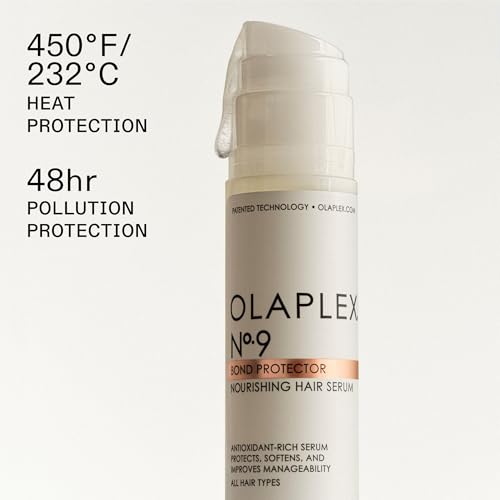 Olaplex N¨¬. 9 Bond Protector: Nourishing Hair Serum & Heat Protectant | Softens, Nourishes & Reduces Tangle & Static | For Coily, Curly, Straight, and Wavy, 90 mL / 3.0 Fl Oz