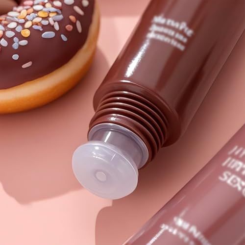 4 Colors Jelly Tinted Lip Serum Gloss,Hydrating Nourishing Lip Plumping,Long-Lasting Moisturizing with Polypeptide,Non-Sticky Glossy Lip Glaze Makeup