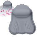 Luxury Silicone Bath Pillow for Tub, New Cloud-Soft 4D Air-Cushion Bathtub Pillow for Head and Neck & Back Support, Strong Suction Cups, Waterproof Quick-Dry Bathtub Headrest (Gray)