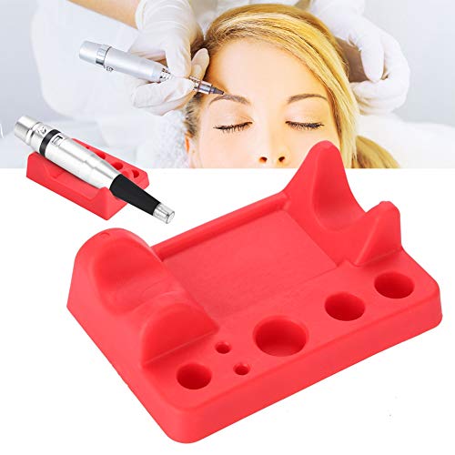 Tattoos Accessories, Tattoo Ink Holder, Tattoo Ink Cups stand, for Manual Pen, Color Cup, Cotton Swab, 9 X 6.5 CM, Red