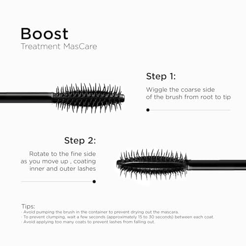 Lord & Berry Boost Treatment MasCare -Lengthening, Lifting & Strengthening Mascara for Healthier, Fuller Lashes, 0.3 fl oz