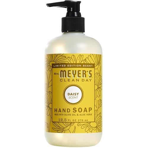Mrs. MEYER'S CLEAN DAY Variety, 1 Liquid Hand Soap, 12.5 OZ, 1 Liquid Dish Soap, 16 OZ, 1 CT (Daisy)