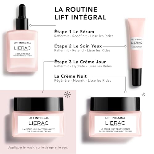 Lierac Lift Integral Firming Day Cream Refill - Moisturizer with Hyaluronic Acid - Firms, Hydrates & Smooths Wrinkles - Suitable for All Skin Types, Including Sensitive - 50ml Jar Refill