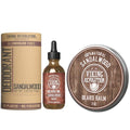 Viking Revolution Sandalwood Beard Oil, Body Lotion and Dedodorant for Men - Oil Softener and Moisturizes 1oz, Body Lotion for Hydrated and soft skin 8oz, Deodorant Men Aluminum Free 2.65oz