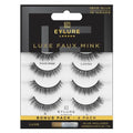 Eylure Luxe Faux Mink False Lashes - Natural Lavish, 4 Pairs Bonus Pack | Glue Included | 10 Wears