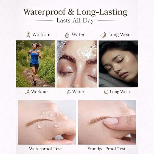 Microblading Eyebrow Pencil ? Waterproof, Long-Lasting, Ultra-Fine Brow Pencil for Natural, Defined Hair-Like Strokes(Brunette)