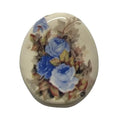 Ceramic Stone Blue Rose Design Bead Neckace Jewelry