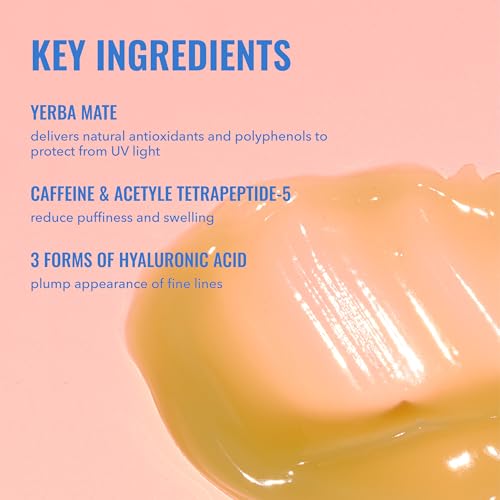 Good Molecules Yerba Mate Wake Up Eye Gel Pack 2 ? 15 ml Each | Hydrating Under Eye Gel with Hyaluronic Acid & Caffeine for Dark Circles and Puffiness