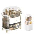 Makeup Organizer for Vanity, Skincare Organizer, Makeup Storage Drawers, Cosmetics Organizer with Lid, Makeup Brush Holder Rotating, Dressing Table Organizer, Large Makeup Box(White)