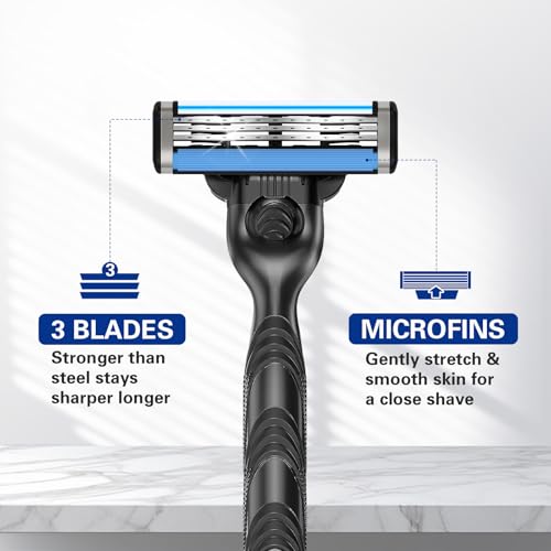 Mach 3 Razor Refills for Men, 16 Count Razor Blade Refills