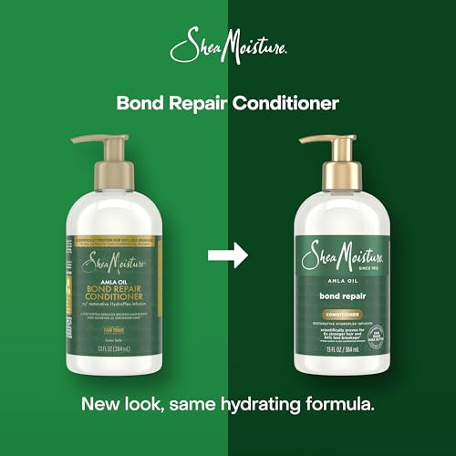 SheaMoisture Bond Repair Conditioner Amla Oil Strengthens And Repairs Hair Bonds With Hydroplex Technology And Amla Oil For Less Breakage With Restorative HydroPlex Infusion 13 FlOz,(Pack of 2)