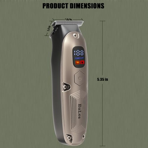 Multifunctional Hair Clipper with LED Screen, Cordless Rechargeable Beard Trimmer, Body Groomer with 10 Accessories for Men Women Home Travel Use