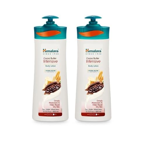 Himalaya Herbal Healthcare Cocoa Butter Intensive Body Lotion, Daily Ultra Moisturizer for Dry Skin, 13.53 oz, 2 Pack