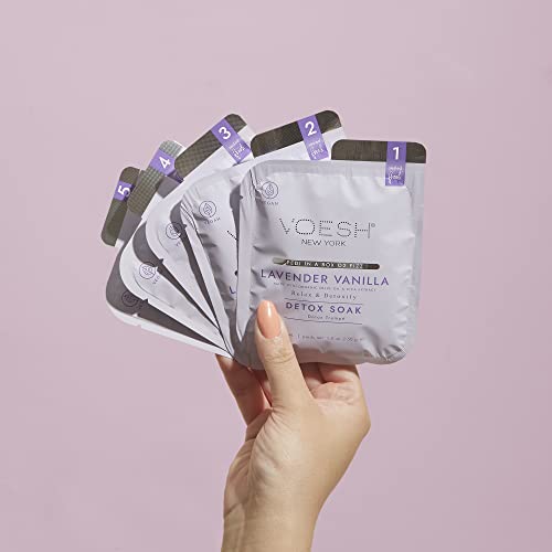 VOESH Pedi in a Box O2 Fizz, Variety 3 Pack, Detoxifying Spa Pedicure, DIY Pedi, at-Home Pedi, Pedi in a Box, Spa Foot Treatment, Vegan Beauty, Foot Detox, Pedicure Prep