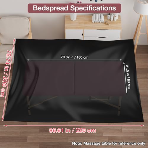 Noverlife 87x79in Waterproof Massage Table Cover, Reusable Waxing Mat for Table PVC Body Wax Bed Pad Protection Cover Sheet for Massage Bed, Wax Bed Sheet for Waxing Body Wax Bed Pad for Tattoo