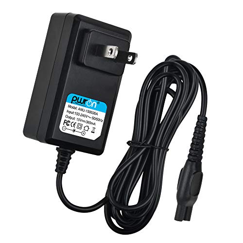 PwrON Philips Razor Charger, 15V 5.4W AC DC Adapter (6.6ft) Fits for Philips Norelco HQ8505/8500X Shaver Razor HQ RQ QC QT at PT XL HS Series, HQ6070 AT810 PT720 RQ1250 S5000 7867XL QT4050 YS524