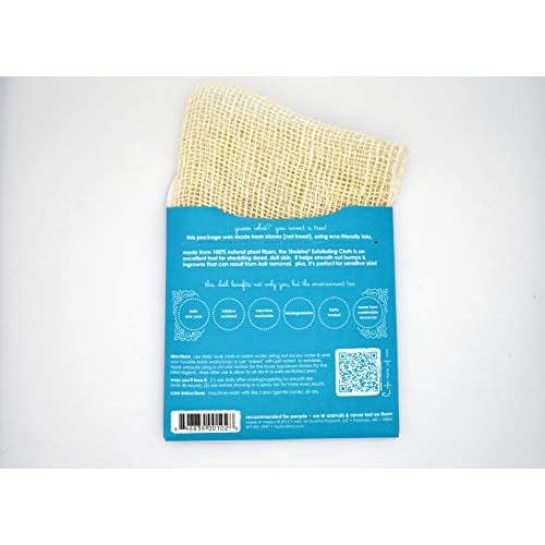 Shobha Exfoliating Cloth ? Reusable Natural Body Scrubber ? Remove Dead Skin and Prevent Ingrown Hairs ? Washcloth Suitable for Sensitive Body and Bikini Areas ? Shower Loofah Alternative