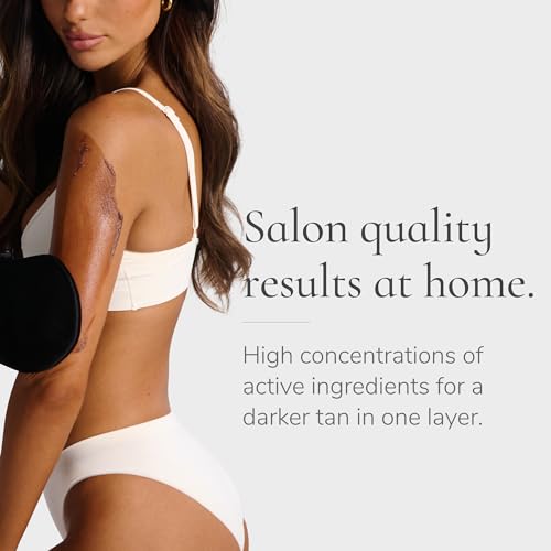 Loving Tan Platinum Self Tanning Mousse, Dark -Streak Free, Natural Looking, Professional Quality Self Tanner -5+ Self Tan Applications per Bottle, Naturally Derived DHA- 3.3 Fl Oz -Packaging May Vary