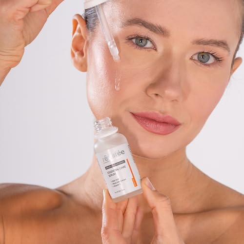 Essential Care, Anti Aging with Vitamine C, Kojic Acid, Royal Jelly Extract, Hyaluronate, Glycolic Acid, Dark Spot Remover, Anti-Wrinkles, Glowing face, Brightening Skin Serum,30 Ml 1.01fl oz