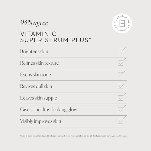 Naturium Vitamin C Super Serum Plus Jumbo, Smoothing Face Care, plus Retinol, Hyaluronic Acid, Niacinamide & Salicylic Acid, 2 oz