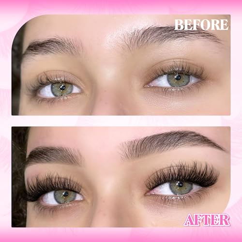 Mink Lashes Wispy False Eyelashes Clear Band Fake Strip Lashes Natural Look 18 mm Cat Eye Eyelashes Pack Pesta?as Postizas Naturales Soft 3D Lashes, 7 Pairs