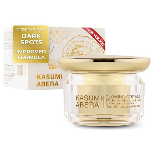 ABERA Kasumi Glowing Cream, Melasma Treatment For Face with Niacinamide & HA, Dark Spot Remover, Reduce Fine Lines, Wrinkles, Anti-aging, with Red Ginseng Extract (1.06 Oz Per Item)(Upgraded Version)