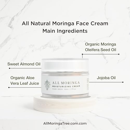 Face Cream, Nourishing, Moisturizing, and Hydrating, Clean Ingredients, Exclusive Formula for Sensitive Skin, Lightweight, All-Natural, Non GMO, Ethically Produced, Jasmine oil scent