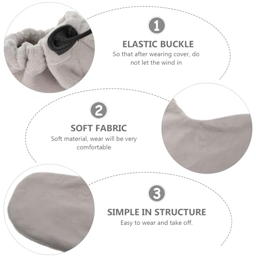 HEALLILY Paraffin Wax Bath Cotton Booties Moisturizing Work Foot Covers Feet Treatment Kit Grey Paraffin Wax Warmer Insulated Foot Wraps for Women Warm Therapy
