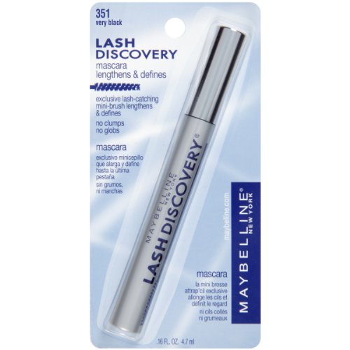 Maybelline New York Lash Discovery Washable Mascara, Very Black, 0.16 Fluid Ounce