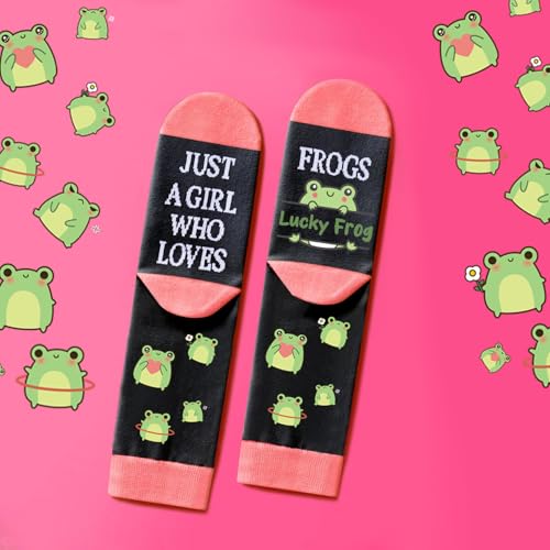 Frog Gifts for Frog Lovers Set Frog Cosmetic Bag Frog Bracelets Frog Socks Frog Earrings -Perfect for Frog Lovers