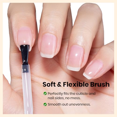 Beetles Hema Free Gel Base Coat 15ml - 2026 Upgraded Formula Base Coat Soak Off UV LED Long Lasting Gel Polish for DIY Home & Salon Nail Art Manicure Gift for women
