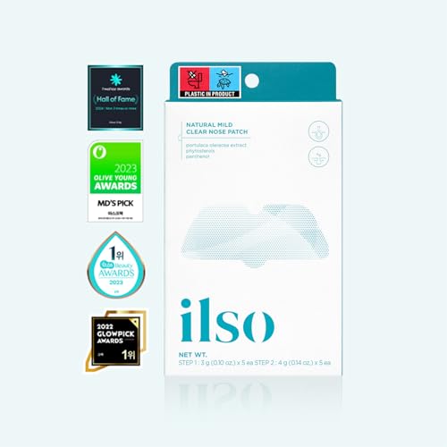 ILSO Natural Mild Clear Nose Patch + Deep Clean Master, Melt Blackheads and Tighten Pores