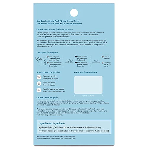 Rael Miracle Spot Cover Bundle - Overnight Spot Cover (104 Count), XL Spot Control Cover (6 Count)