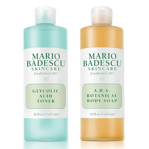 Mario Badescu Glycolic Acid Toner for Dry and Combination Skin, Alcohol-Free Facial Toner for Aging Skin, Formulated with Exfoliating Glycolic Acid & Antioxidant Grapefruit Extract