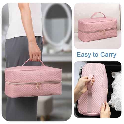 Hair Tools Travel Case with Black Hair Dryer Bag, Large Hair Tools Travel Carrying Case for Shark FlexStyle/SmoothStyle - Hair Air Wrap Dryer Storage Case Flat Curling Iron Travel Organizer