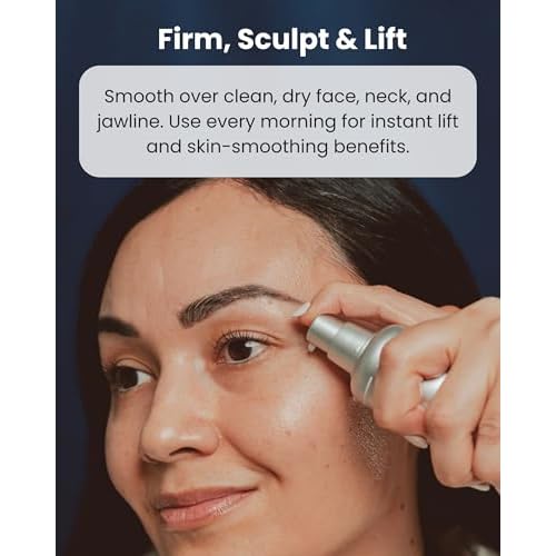 FS Facial Firming Serum ? Instant Lift & Skin Tightening Treatment with Peptides & Hyaluronic Acid ? Targets Loose Skin from Weight Loss & Fine Lines ? 1 fl oz (30ml)