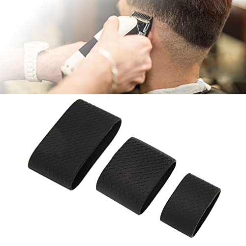 Electric Clipper Bands, Black Comfortable Grip Barber Sleeve Slicone for Baber Tool for Hair Salon
