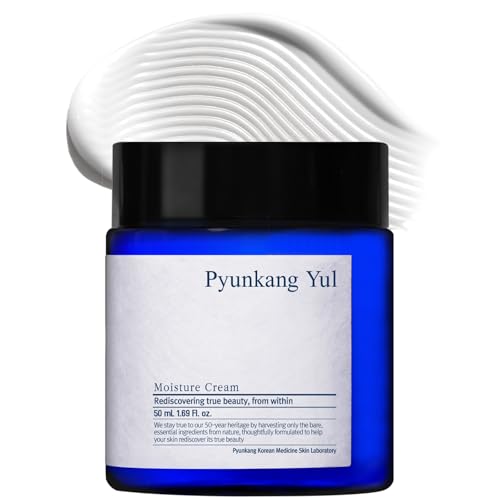 Pyunkang Yul PKY Moisture Cream for Deep Hydration with fresh finish, Lightweight face moisturizer for daily use, Minimal Ingredients, Zero-Irritation, Korean Skincare (1.69 Fl.Oz, 50ml)