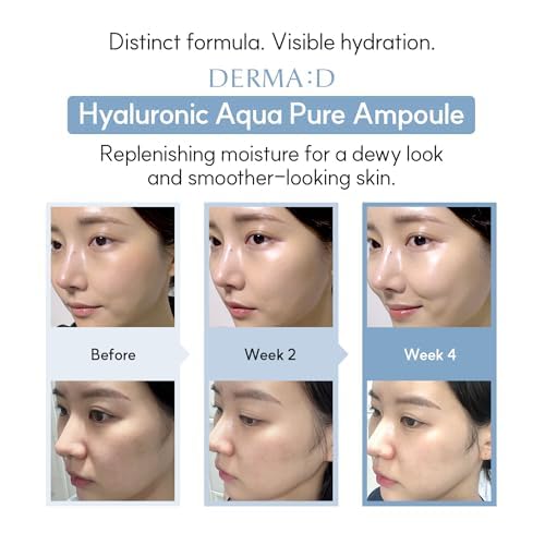 Korean Ampoule with Hyaluronic Acid Serum for Face ? Hydrating Formula with Panthenol, Vitamin C & Retinol ? Multi-Benefit Skincare Serum to Refresh and Enhance the Look of Skin ? 1.69 fl oz