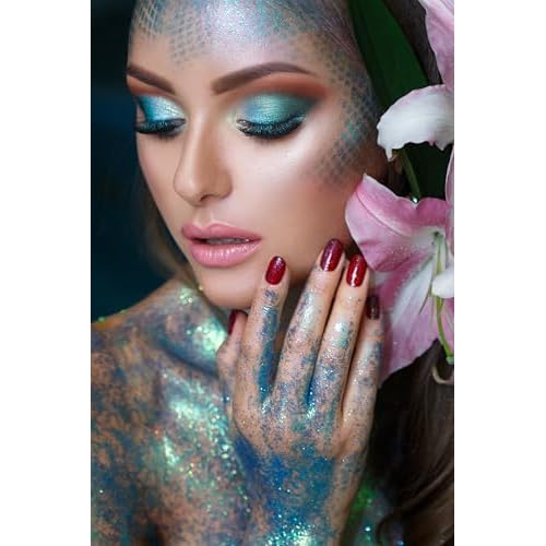 Hair Glitter Gel Body Glitter & Face Glitter for Women/Kids(5 Pk Stardust Unicorn) Iridescent Holograph Roll-on Cosmetic-Grade Makeup, Apply Without Glue, Easy to Take Off & Keep Skin Clean