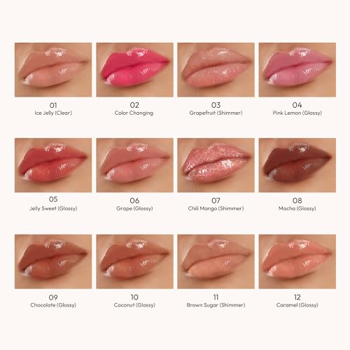 KISS NEW YORK Professional Melting Jelly Lip Balm, High Shine & Moisturizing Lip Stick, Long Lasting, Plumping Effect Look, Non-Sticky & Not Cakey, Easy Application & Natural Coverage (Ice Jelly)