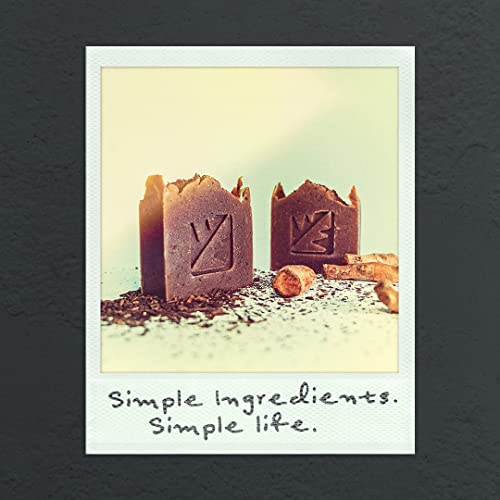 Natural Bar Soap (Thai Milk Tea & Turmeric) for Men and Women - Handmade with Organic Coconut Oil, Rice Milk, and MORE - Cold Process Soap for Face and Body - 2 Bars in a Pack