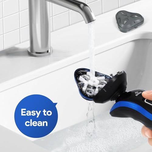 4-in-1 Electric Shaver for Men, All-in-One Men's Grooming Kit, Rechargeable Waterproof Men Electric Shaver, Wet & Dry Shaving with Cordless Beard, Nose Hair Trimmer