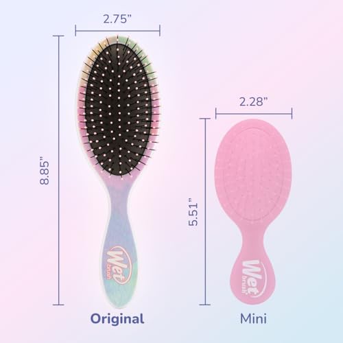 Wet Brush Original Detangler Hair Brush, Color Wash, Stripes, Ultra-Soft IntelliFlex Bristles - Detangling Hairbrush Glides Through Tangles For Wet, Dry & Damaged Hair, Women & Men