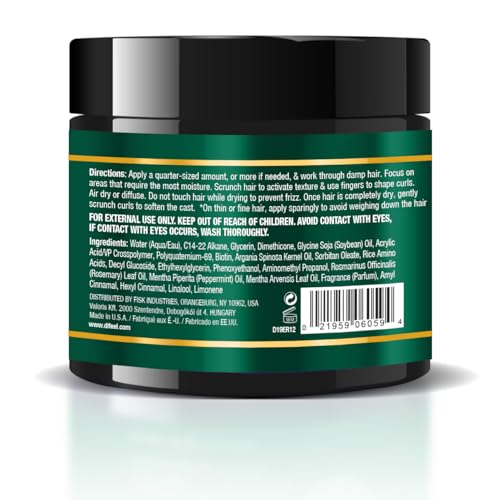 Difeel Rosemary & Mint Styling Souffl? 12 oz. - Nourishing Curl Defining Souffle for Wavy Hair, Curly Hair & Coils