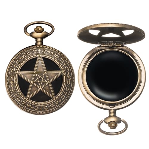 Scrying Mirror Natural Black Obsidian Mirror for Divination, Witchcraft, Meditation, Witch Gifts, Cthulhu Decoration Five-Pointed Star