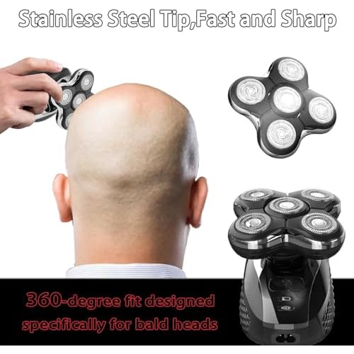 Compatible with Remington Balder Pro Replacement Head for XR7000 Shaver, 5X Hyperflex Dual-Track Blades, for Smooth Bald Head Shaving, Precision Electric Shaver Cutter Heads (1 Pack)