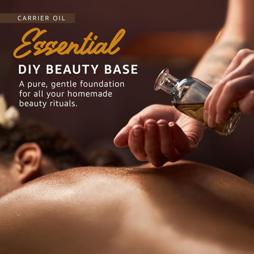 ORGANIC SWEET ALMOND OIL (8 oz) Premium Cold Pressed Unrefined | 100% Pure Sweet Almond Oil for Skin, Face, Hair, Soap Making | Carrier for Essential Oils | Available in Bulk | 8 FL OZ