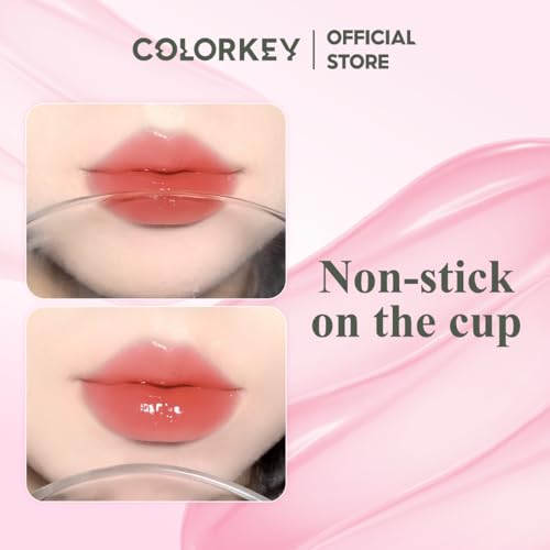 COLORKEY Water Color Changing Lip Oil, Transformative Lip Tint, Hydrating & Plumping, Long-Lasting, Non-Sticky, Water-Resistant, Enriched with Essential Oils (03)
